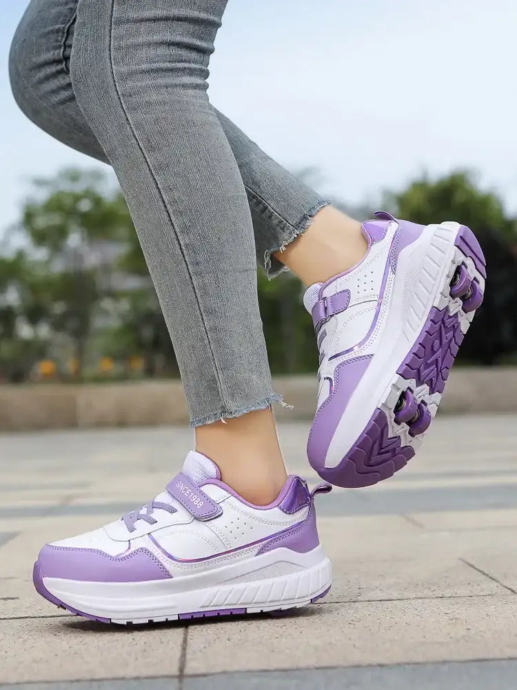 Kids Four-Wheel Roller Shoes