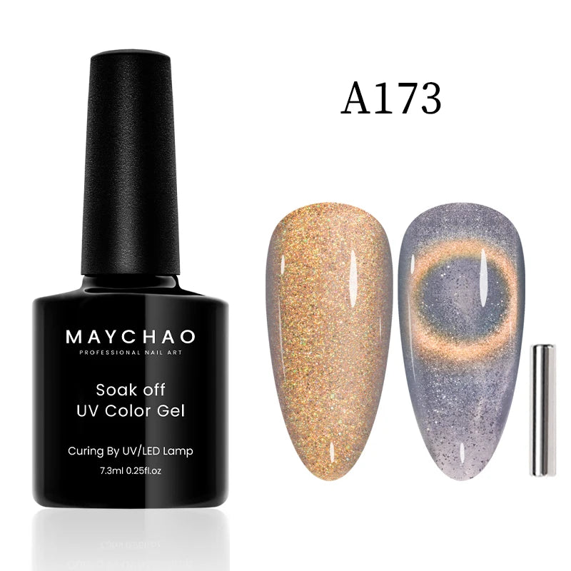 Cat Eye Magnetic Gel Polish by MAYCHAO – Holographic 12ml