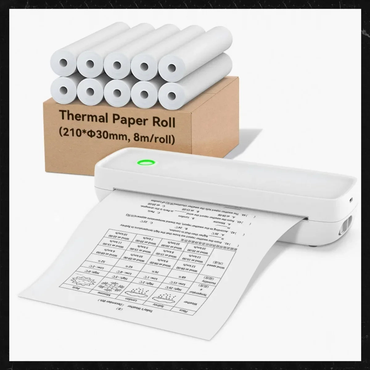 A4 Thermal Paper 210x30mm - Wireless Bluetooth Printing