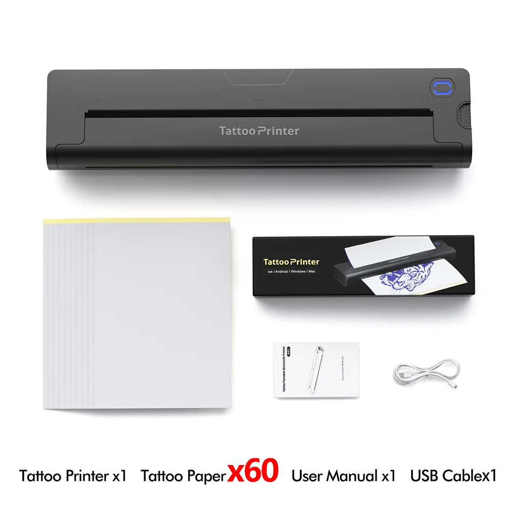 Mini Portable A4 Thermal Printer - Multifunctional HD