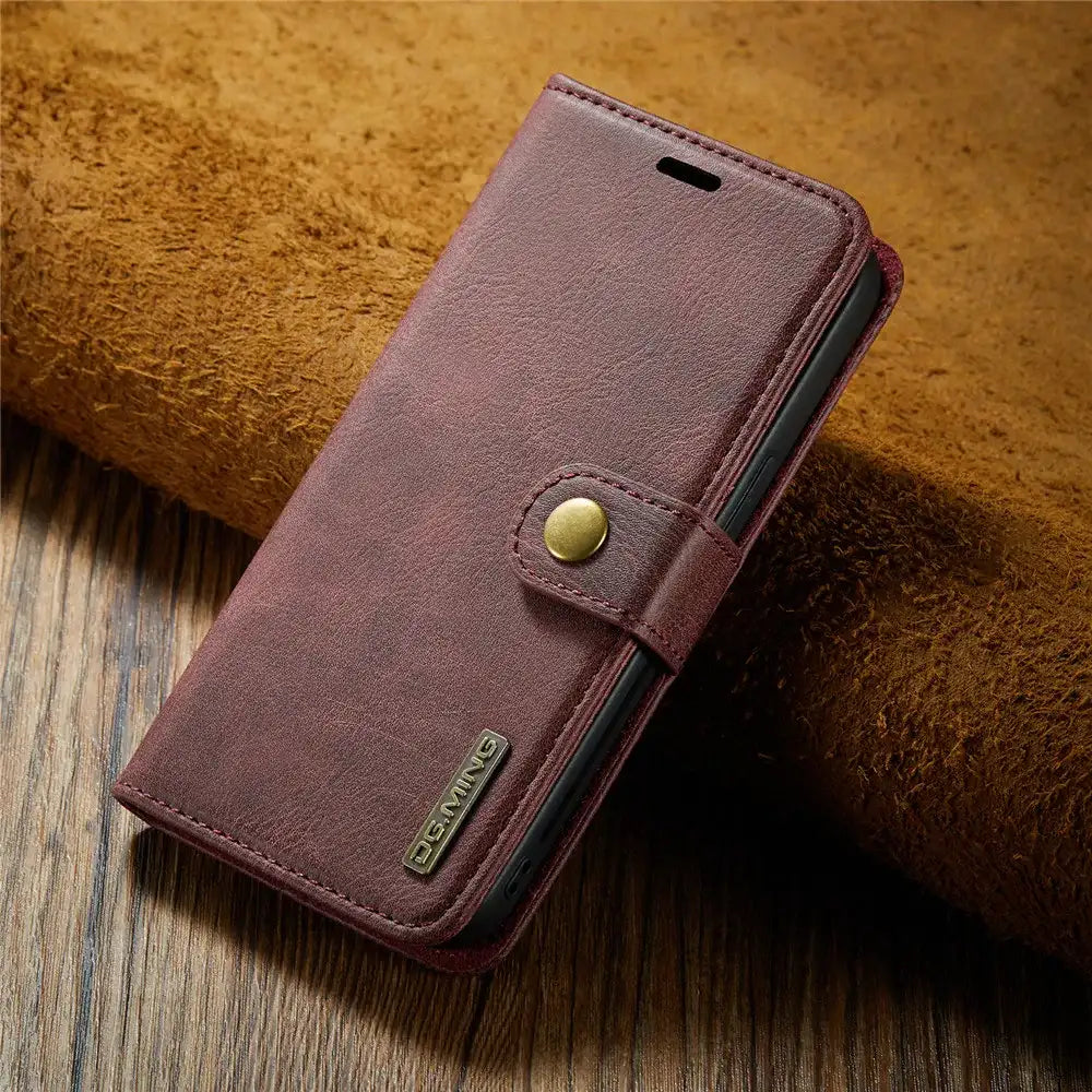 Detachable Magnetic Leather Phone Case