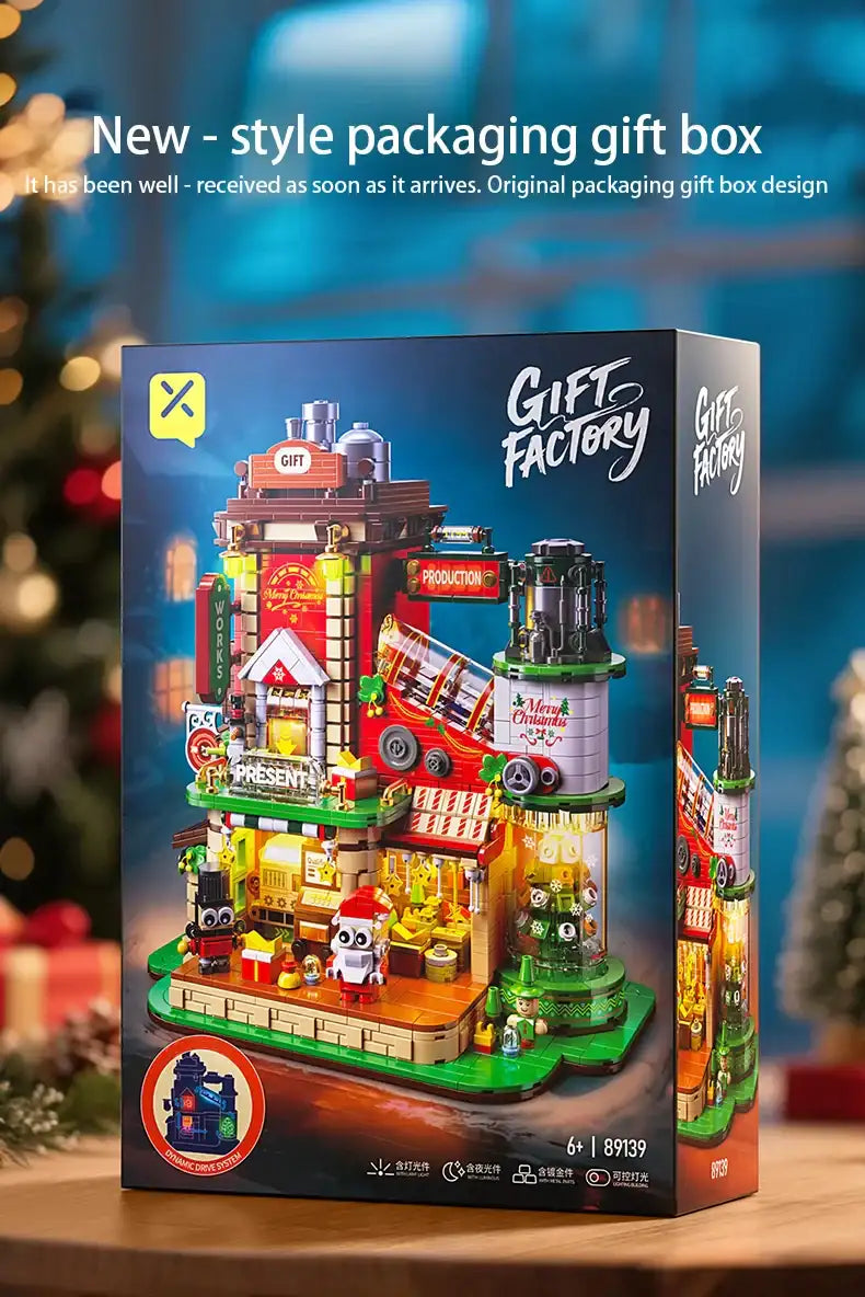 Christmas Building Block Factory Set Designed