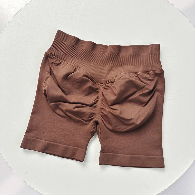 Seamless Ribbed Yoga Shorts
