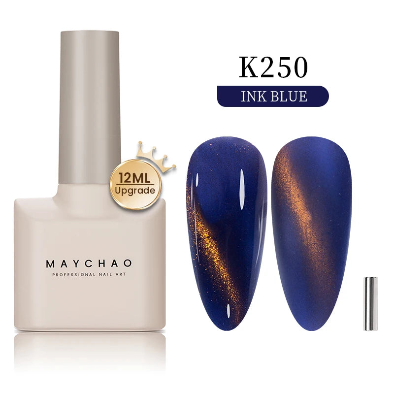Cat Eye Magnetic Gel Polish by MAYCHAO – Holographic 12ml