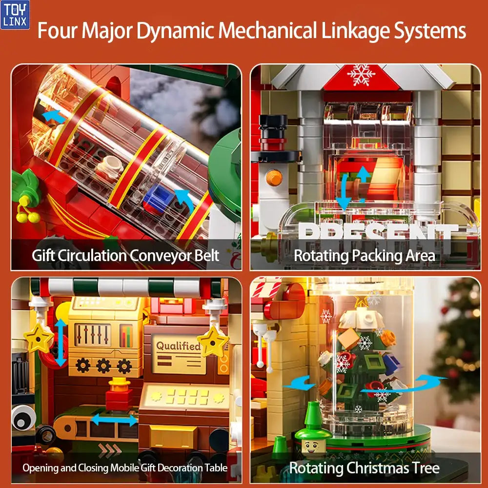 Christmas Building Block Factory Set Designed