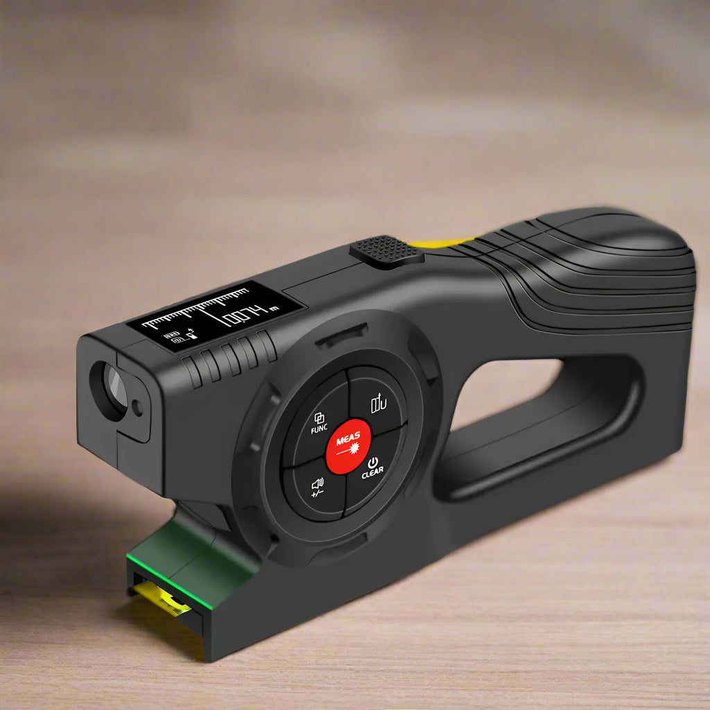 Snakol 3in1 Laser Tape Measure featuring laser distance measurement, tape measure, and laser marking functions.