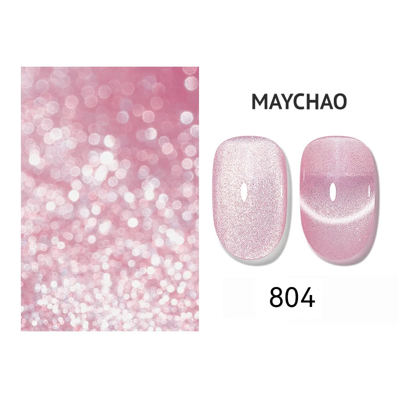 Cat Eye Magnetic Gel Polish by MAYCHAO – Holographic 12ml