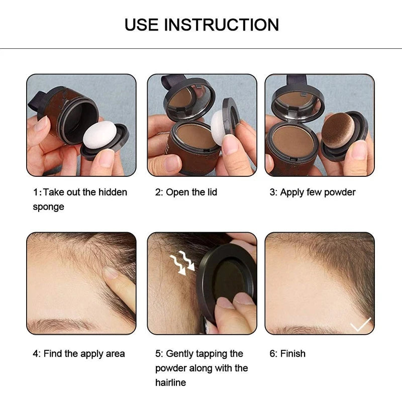 Hairline Shadow Powder 4g | Black Root Cover Up Concealer