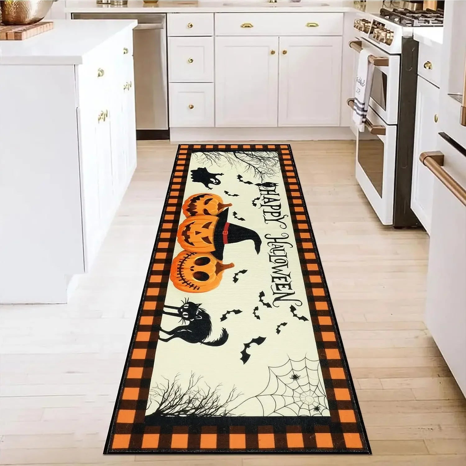 Halloween Horror Pumpkin Rug Anti-Slip Home Floor Mat
