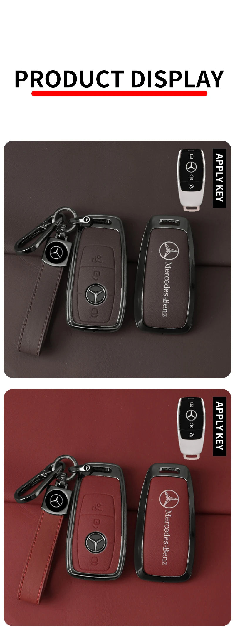 Leather Car Key Case