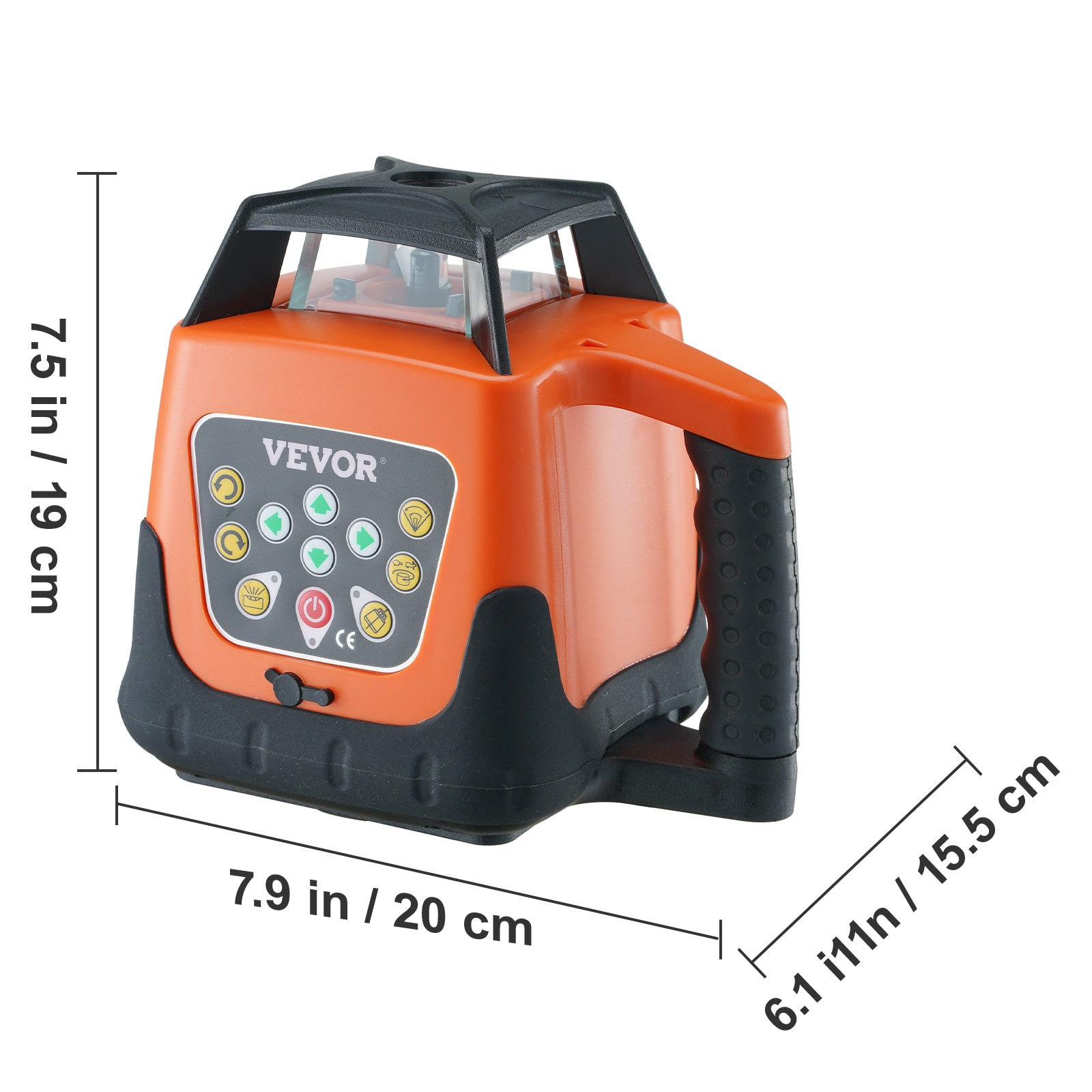 VEVOR Laser Level 2000ft 360 Degree Green Cross Line