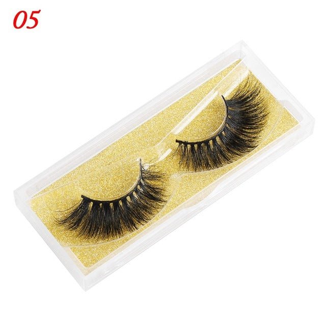 Mink Eyelashes 25mm Wispy Fluffy Fake Lashes - AURA