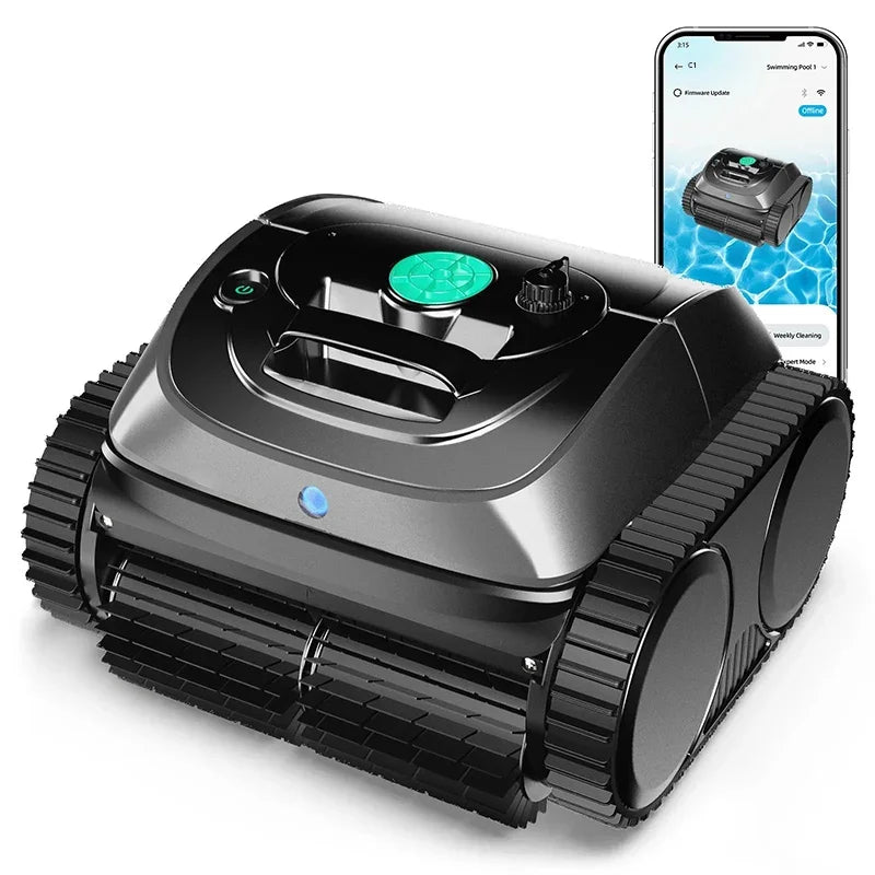 Wireless Robotic Swimming Pool Cleaner WYBOT C1 APP Control Clean Floor - AURA