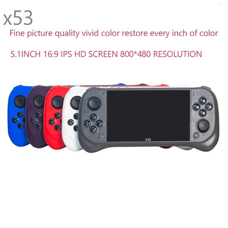 Children's Game Console X53 Handheld Game Console HD 5.1 Inch - AURA