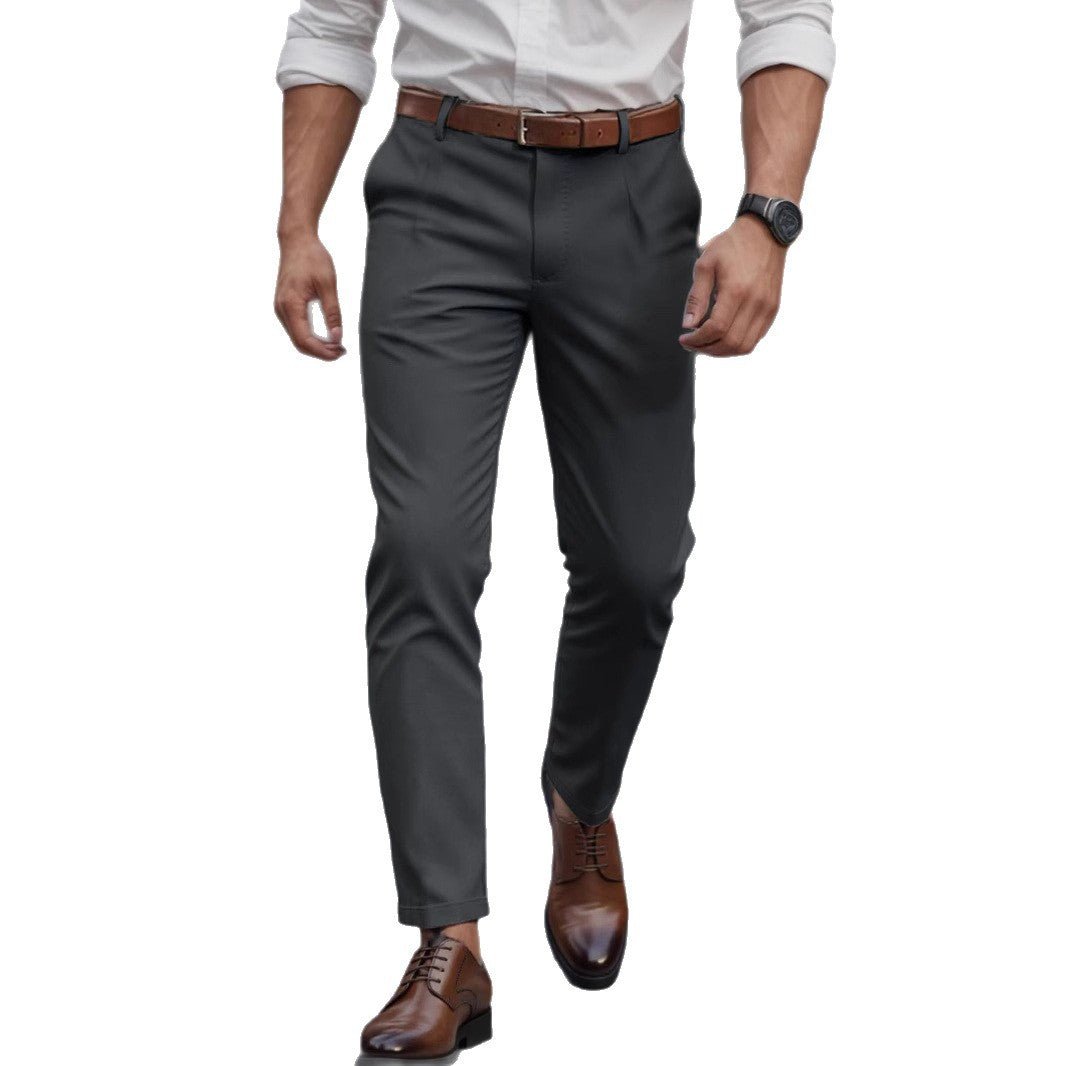 Men's Business Trousers Men's Straight Casual Pants - AURA