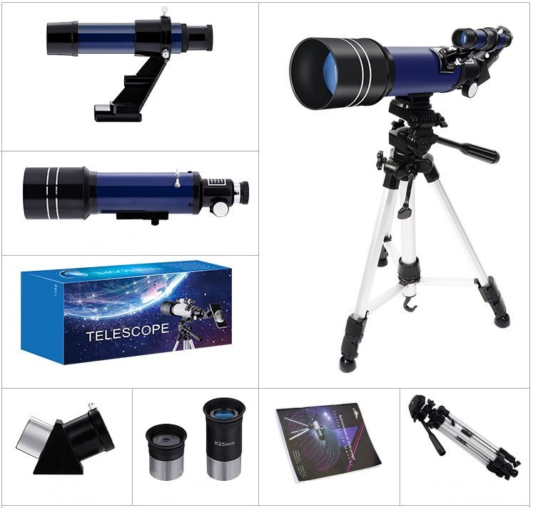 Astronomical Telescope 70mm Refractor Telescope Moon Watching for Kids/Adults - AURA