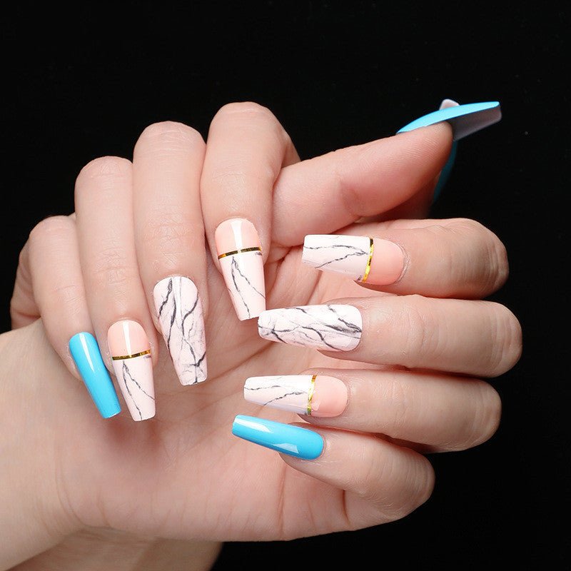 Ballet Coffin Fake Nails - AURA