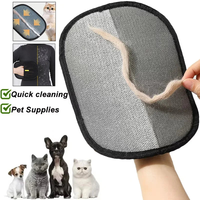 Pet Hair Remover Portable Washable Clothes Hair Dehairing Gloves - AURA