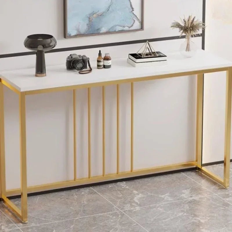 Modern Home Console Table High - looking and Light Luxury Storage Display Shelf - AURA
