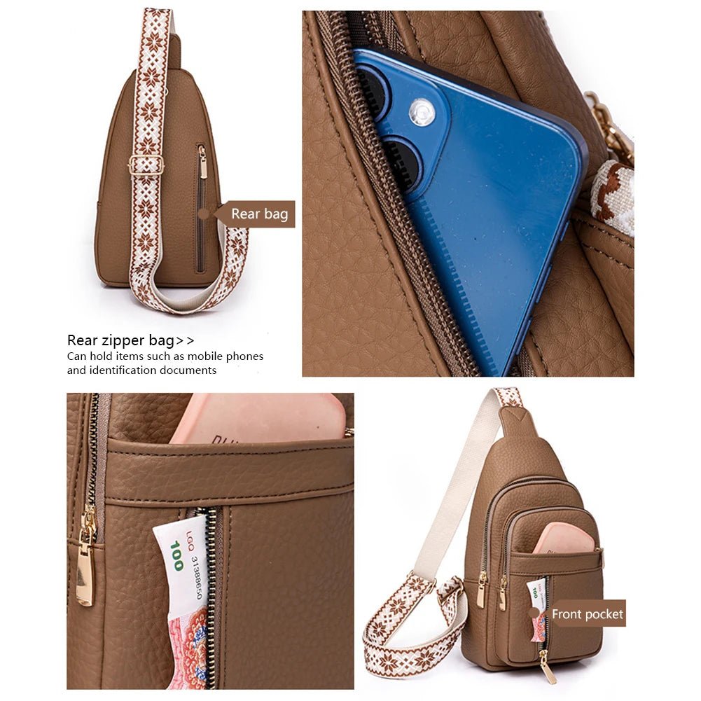 Anti - Theft Cross - body Bag Fashion Travel Sling Chest Bag - AURA