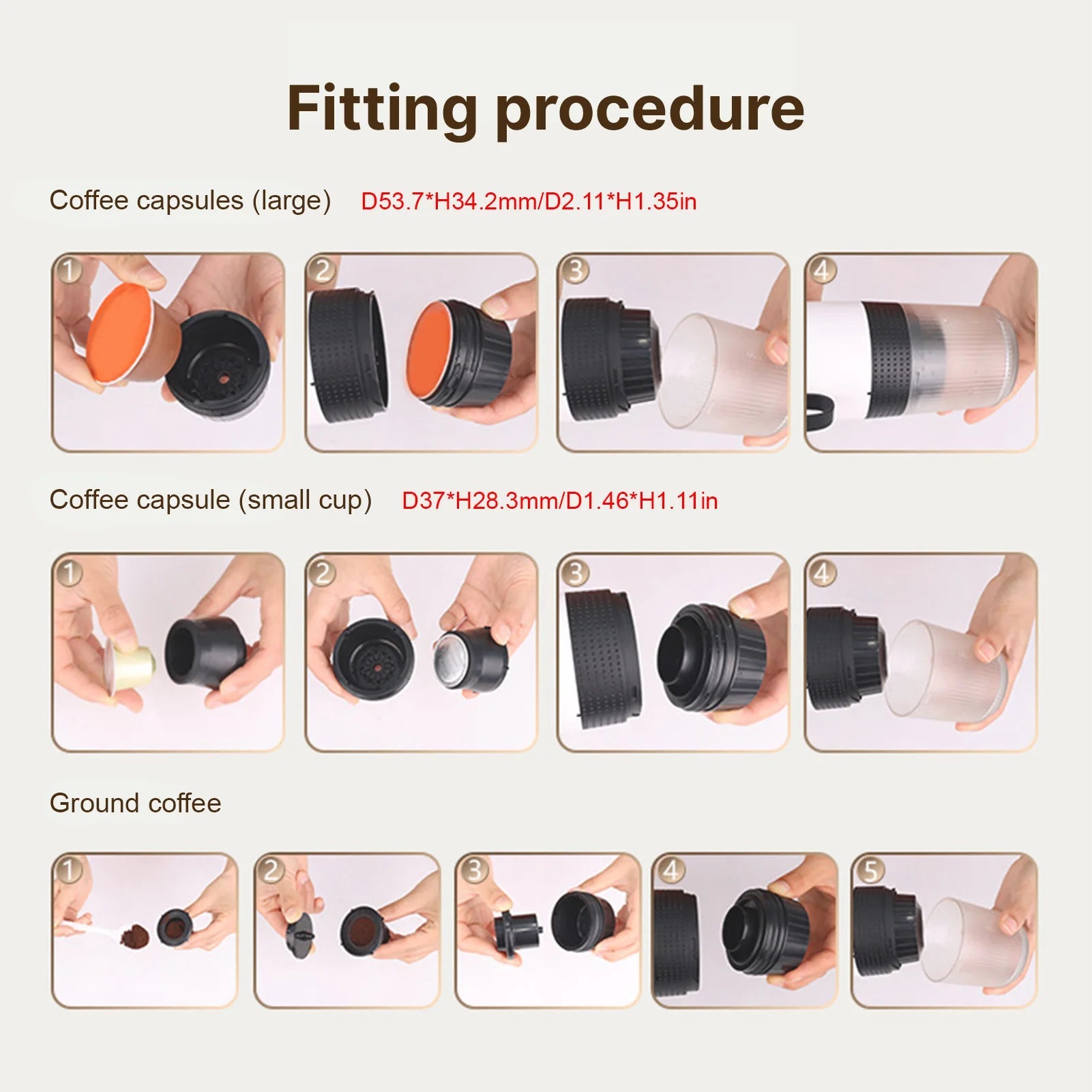 Portable Coffee Machine for Car Home Travel 3 in 1 Cordless Electric Coffee Maker - AURA