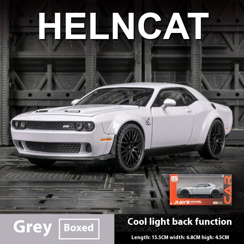 Dodge Challenger Hellcat Toy Car for 1: 32 Scale Die Cast Metel Cars Toy - AURA