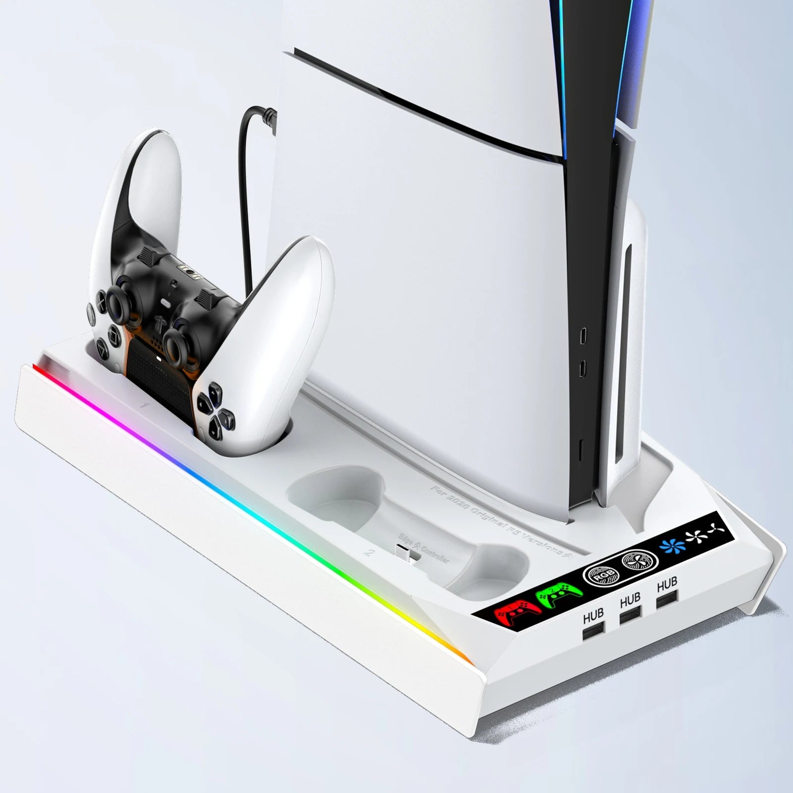 PS5/ PS5 Slim/ PS5 Pro Stand for Disc & Digital Console PS5 Cooling - AURA