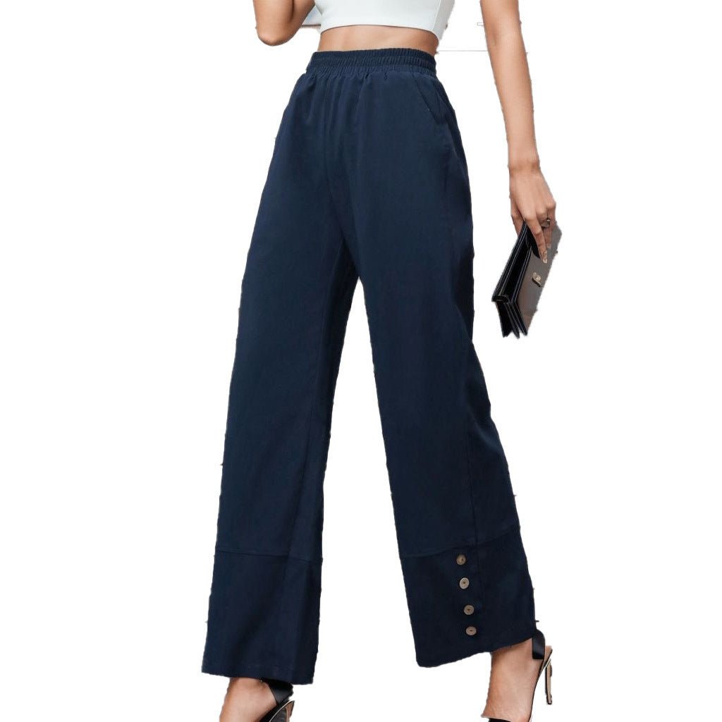Casual Trousers Loose Straight Women's Casual Trousers - AURA