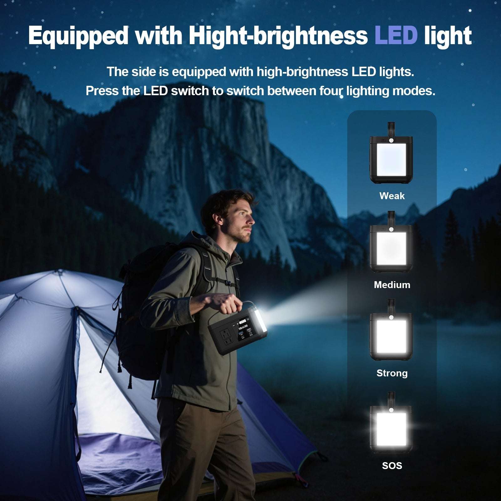 Portable Power Station P86,88.8Wh LiFePo4 Battery,with 120W AC Outputs - AURA