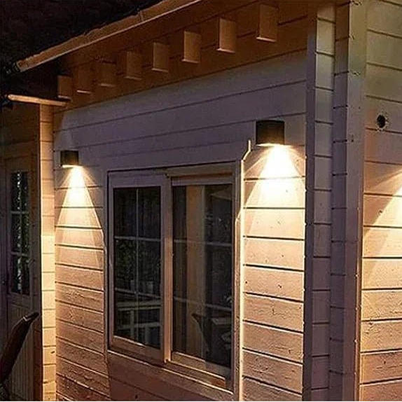 LED Solar Light Outdoor Garden Square Wall Lamp Sunlight Sensor IP65 Waterproof lamp - AURA