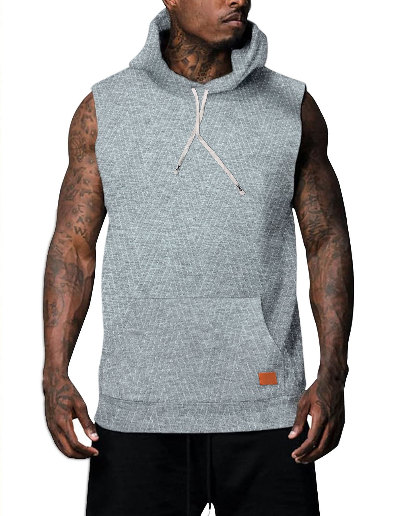 Sleeveless Vest Top Men's Waistcoat Hooded - AURA