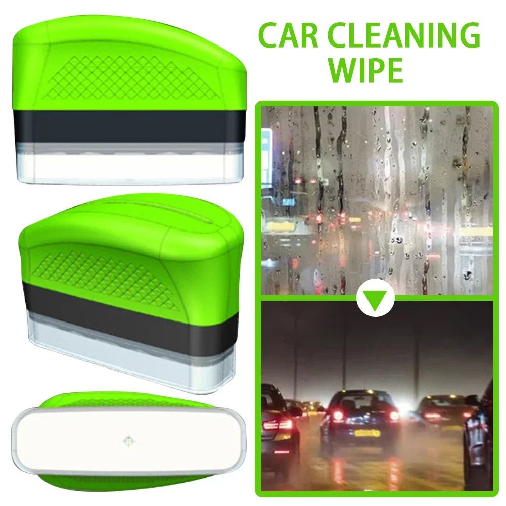 Car glass oil film wipe, front windshield side window - AURA