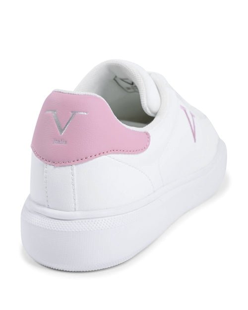 V Italia Womens Sneaker Multicolor SNK 004 W WHITE PINK - AURA