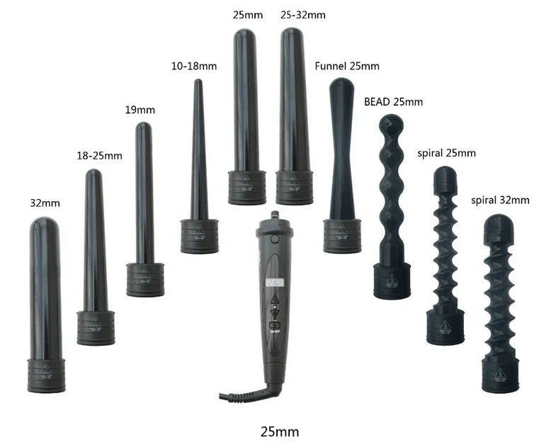 5 in 1 Professional Hair Curlers Barber Multi Styling Irons - AURA