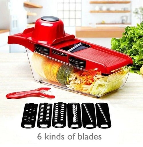 Stainless Steel 6 Blades Vegetable Slicer - AURA