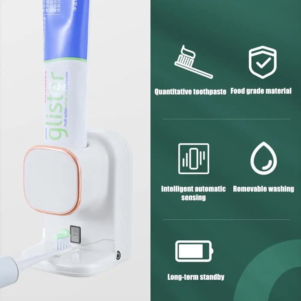 Electric Toothpaste Dispenser Automatic Sensor USB Charging - AURA