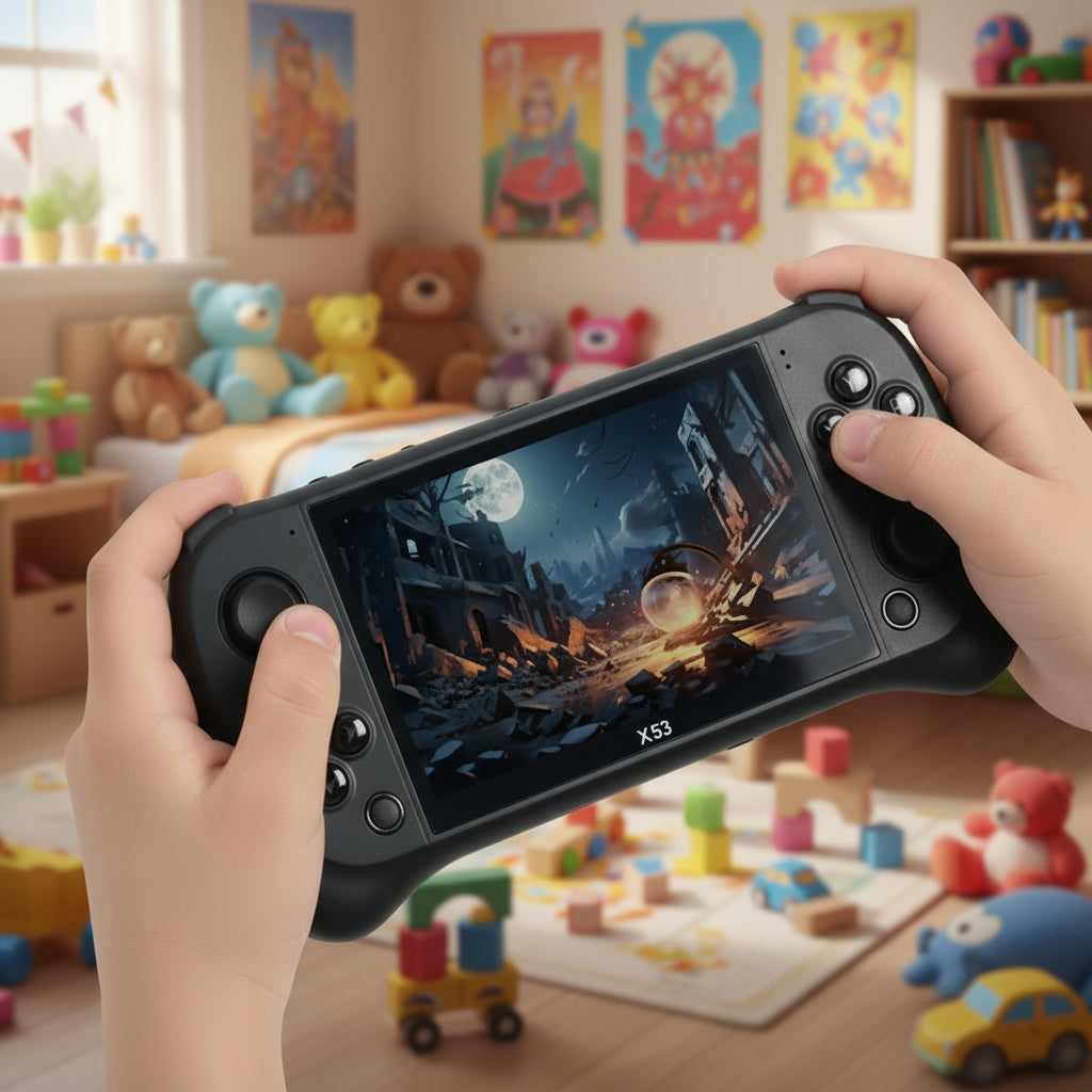Children's Game Console X53 Handheld Game Console HD 5.1 Inch - AURA