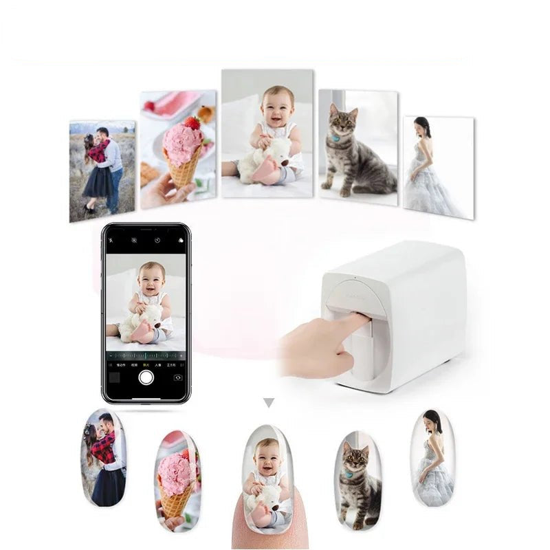 Original Mobile Nail Printer 3d Professional Digital Nails Printer - AURA