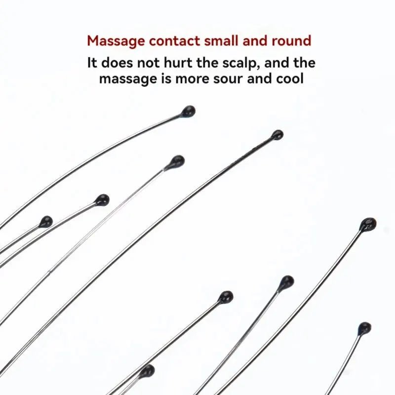 Octopus Head Massager Stainless Steel Engraved Head Relaxer Brain Massage - AURA