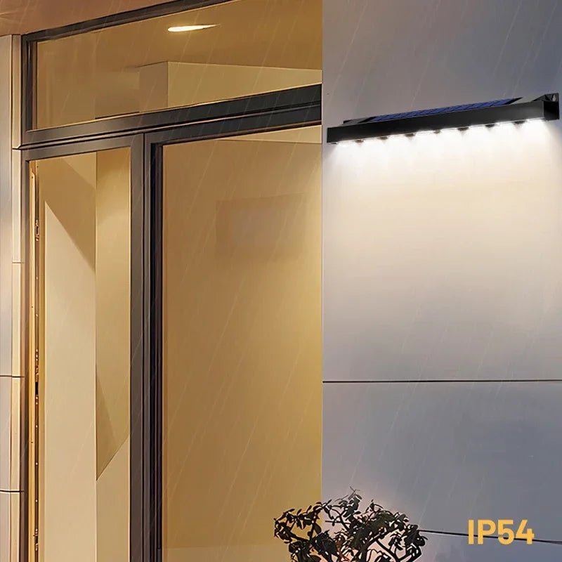 4/6/8LED Solar Wall Light Solar Powered Lamp Outdoor Waterproof Garden Lights Balcony - AURA