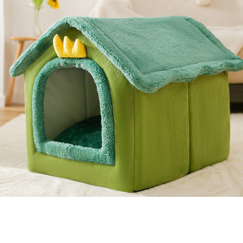 Foldable Dog House Pet Cat Bed Winter Dog Villa - AURA
