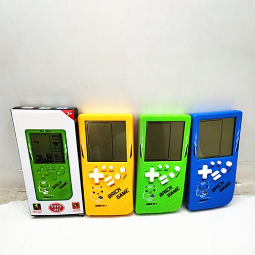 Retro Childhood Tetris Handheld Game Player Yellow - AURA