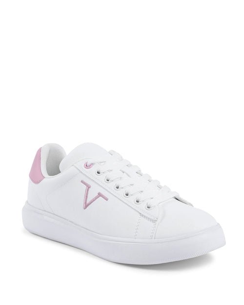V Italia Womens Sneaker Multicolor SNK 004 W WHITE PINK - AURA