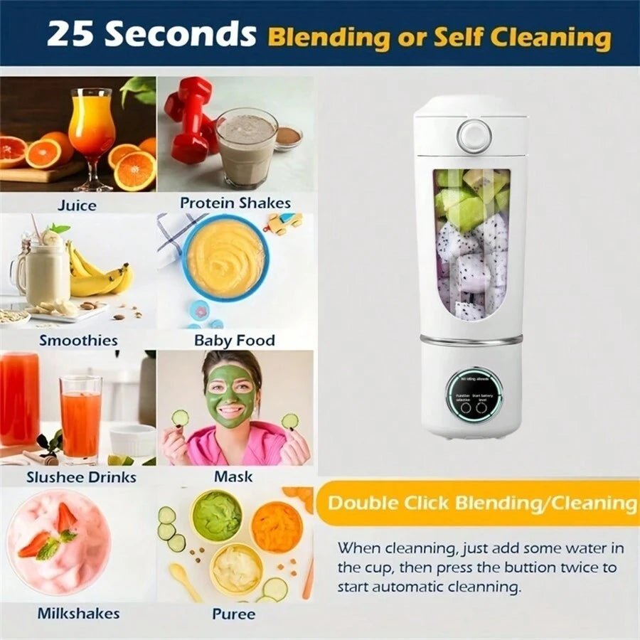 New Portable Juice Maker Blender for Shakes Smoothies - AURA