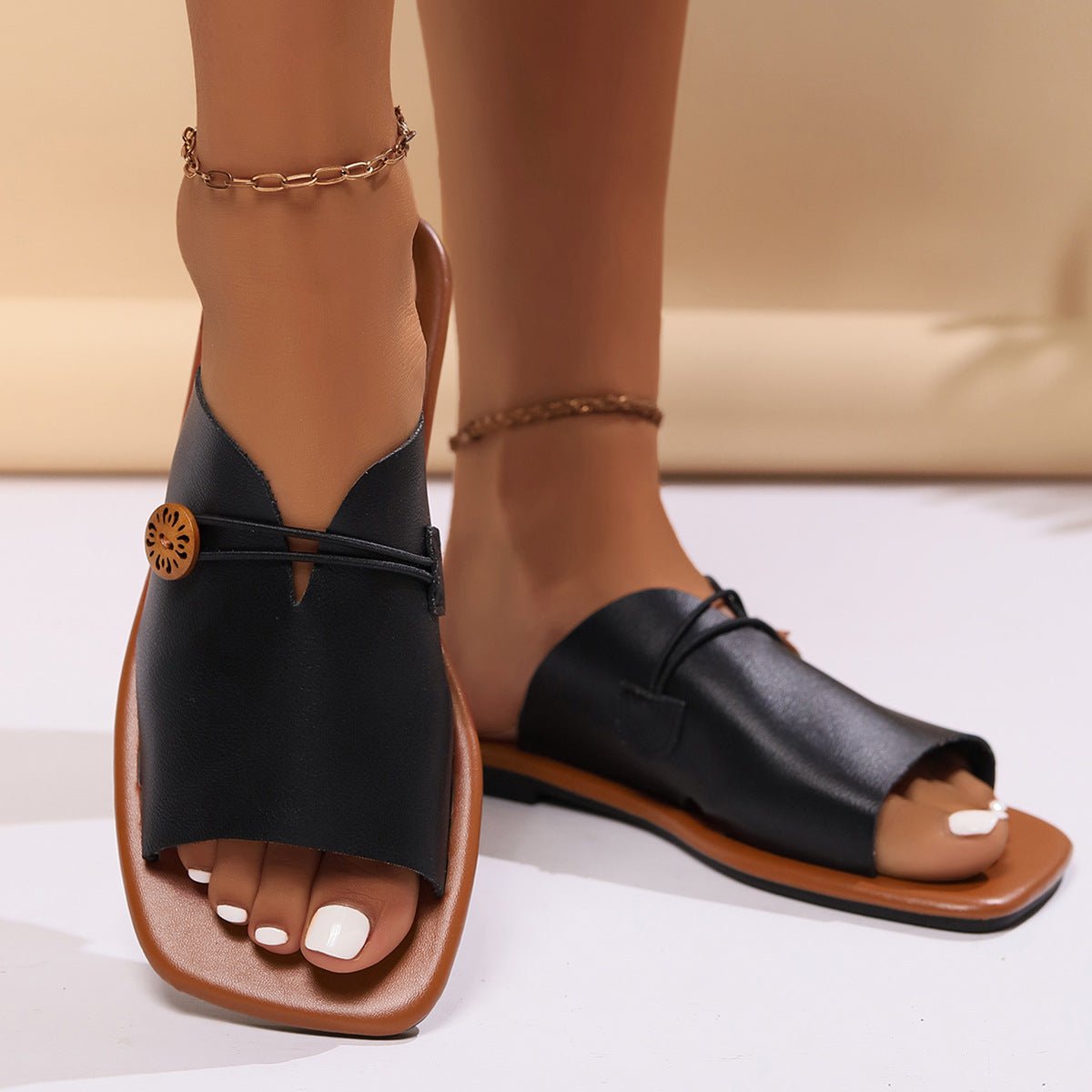 Flat Casual Retro Sandals Flip - Flops - AURA