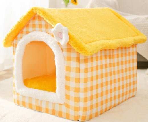 Foldable Dog House Pet Cat Bed Winter Dog Villa - AURA