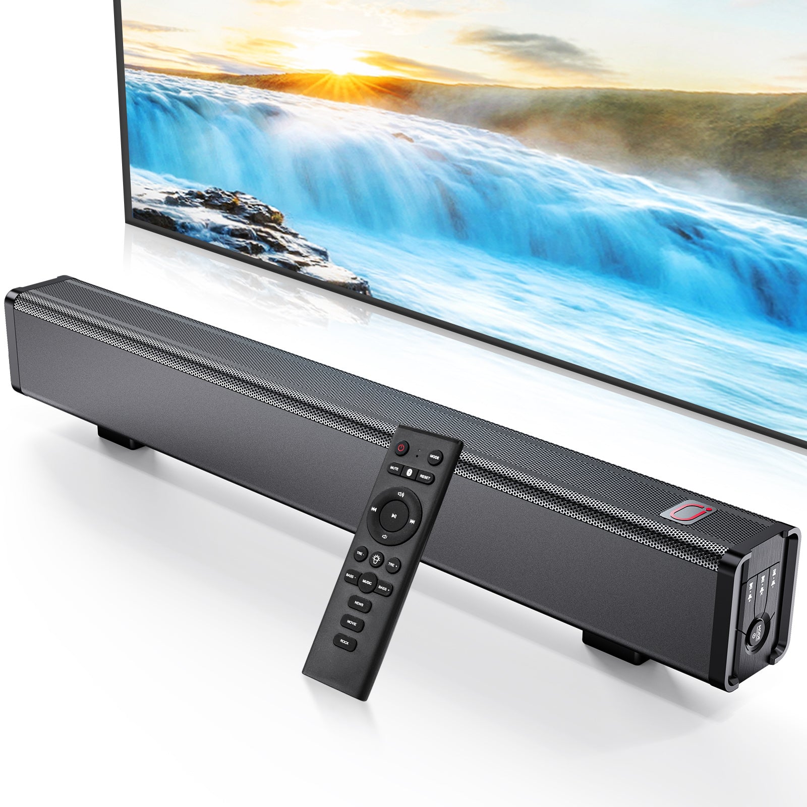 JYX H7 31.5in Soundbar For TV & 3D Surround Sound Bar For TV With Subwoofer - AURA