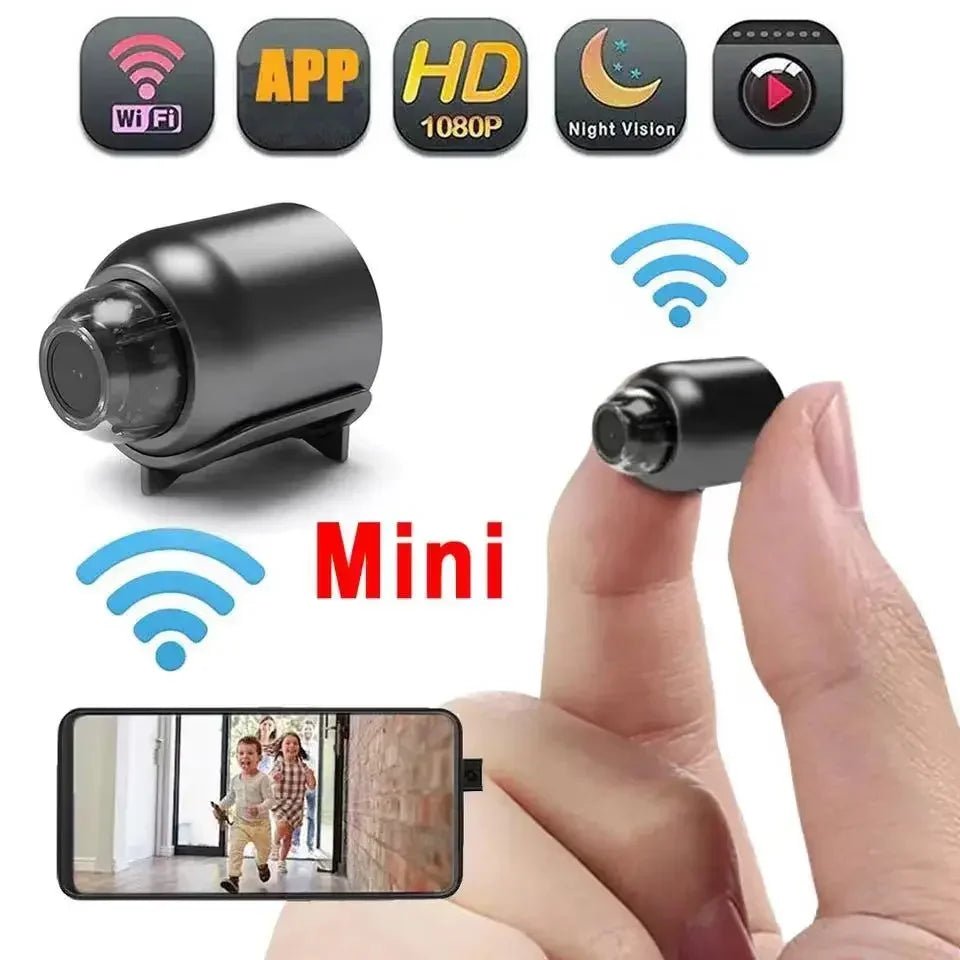 1080P Mini WiFi Camera with HD Night Vision, Home X5 Remote Monitoring for Kids, Pets, and Safety - Ideal Gift - AURA