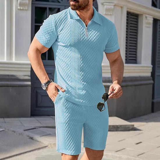 Fashion Personality Men's Shorts Casual Two - piece Suit - AURA