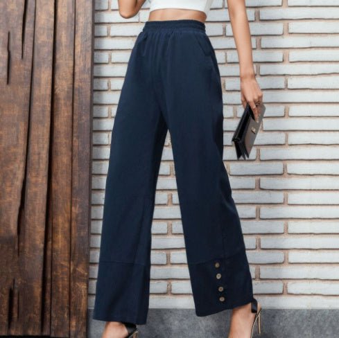 Casual Trousers Loose Straight Women's Casual Trousers - AURA